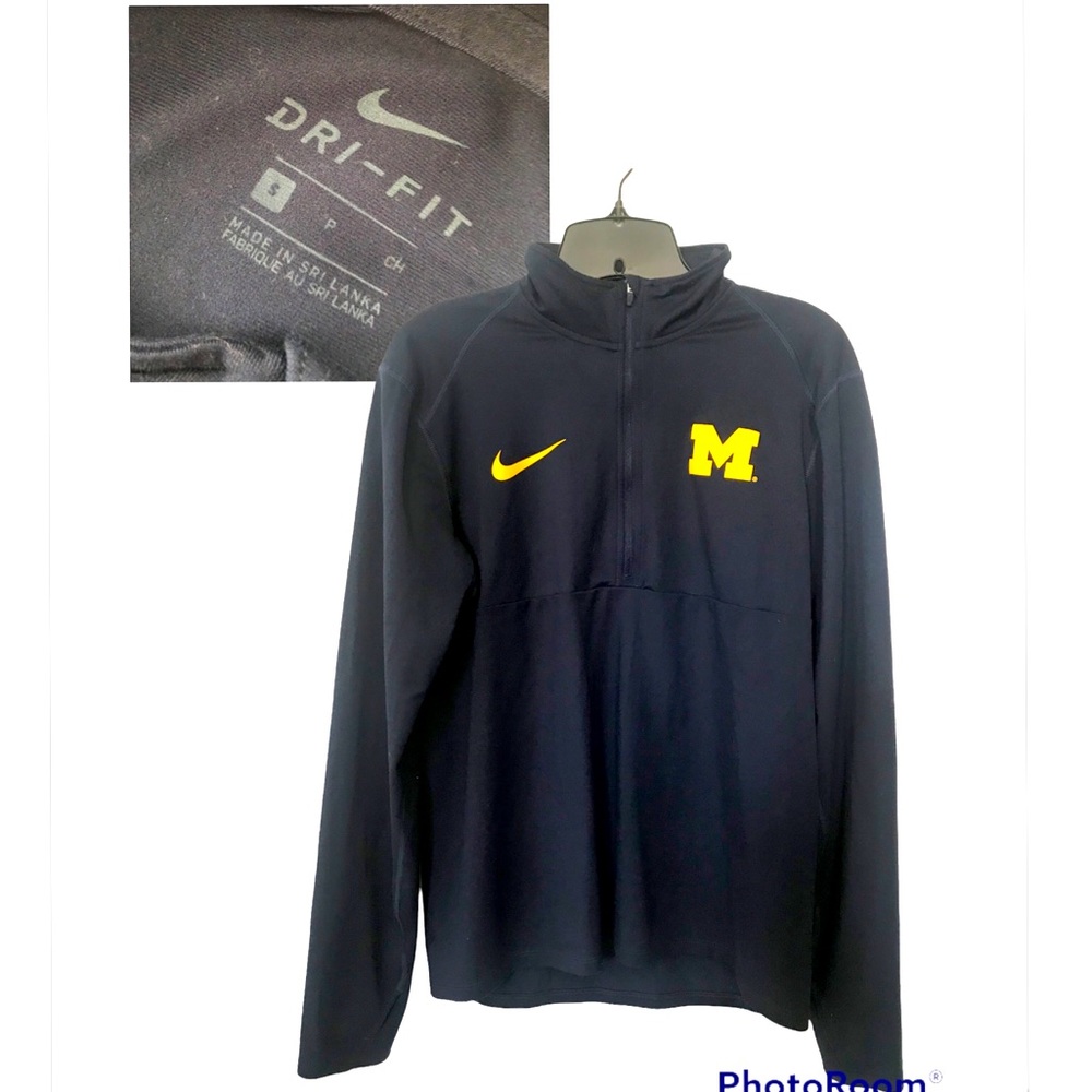 Nike University of Michigan Big Blue Dry Fit Size Small